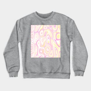 Pink and yellow blobs Crewneck Sweatshirt